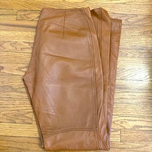 Roots leather pants